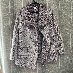 Comfy and soft red sweater jacket